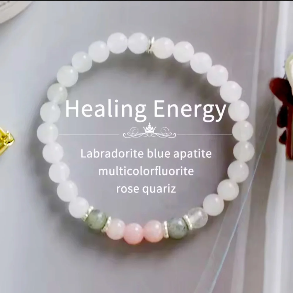Healing Crystal Beaded Bracelet Natural Bracelet - Picture 1 of 9